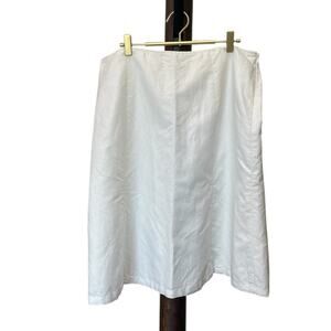 Harold’s White Linen Blend A‑Line Skirt Fully Lined Women’s 16 EUC